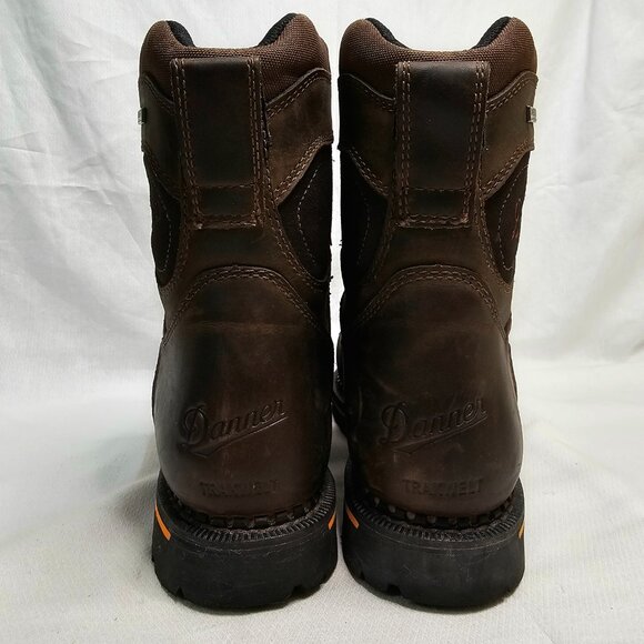 DANNER Trakwelt 8" Waterproof Leather Safety Boots Brown 13243 Men's Size 9D EUC - Picture 5 of 14